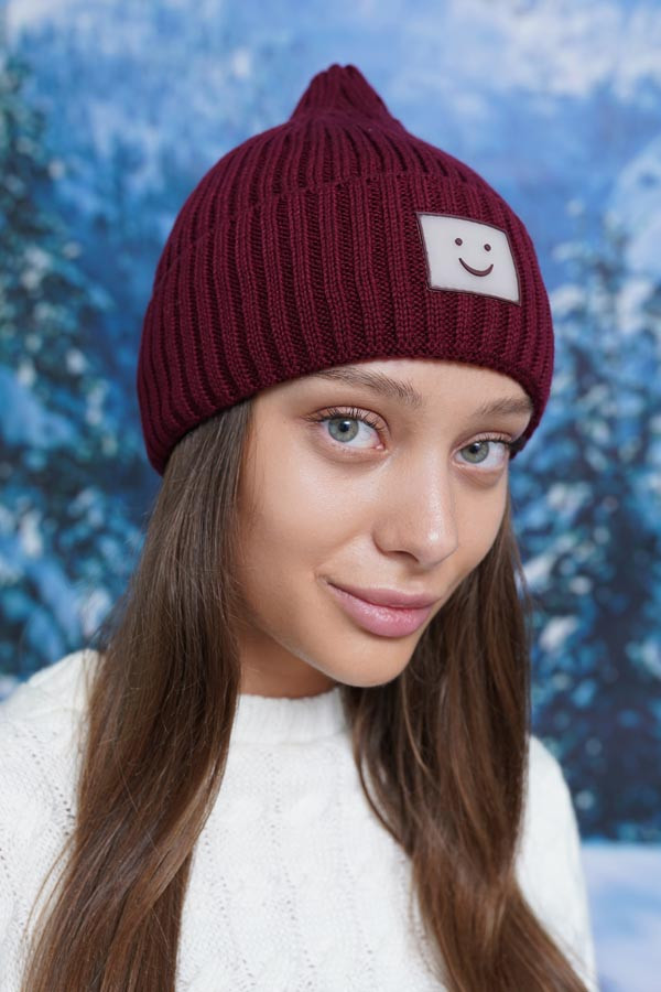 Шапка-ковпак «Onion» (7201) бордовий