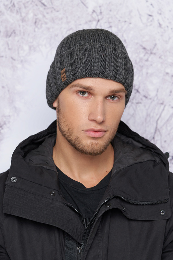 Чоловіча шапка «Натан II» графіт