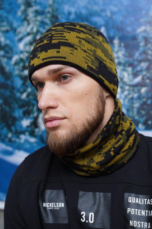 Чоловічий комплект «Піксель III» оливковий + бежевий + хакі чорний + оливковий + хакі