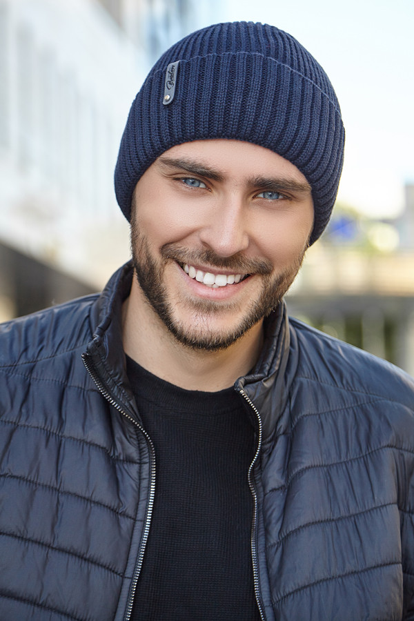 Чоловіча шапка «Ітан» джинсовий