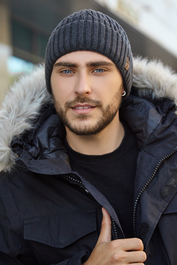 Чоловіча шапка «Таратинто» графіт