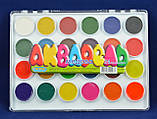 Фарби акварельні медові "ЛЮКС КОЛОР" 24 кольорів 0724, фото 2