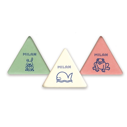 Ластик Milan 3*3 MIGA DE PAN Трикутний (54.5*49*9.5mm) матеріал-каучук/ призначений (B-8B), фото 1