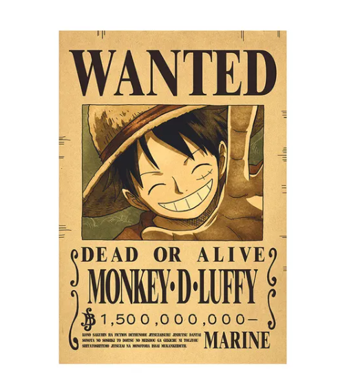 Плакат Ван Пис Манки Де Луфі One Piece ABC
