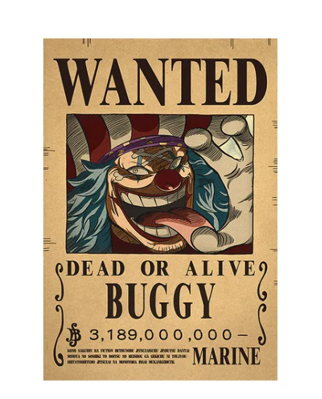 Плакат Ван Пис Багі One Piece ABC