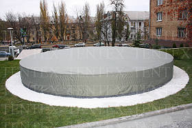 Тент-накриття на фонтан з каркасом. Київгаз.