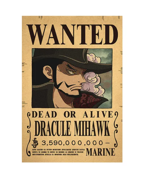 Плакат Ван Пис Дракуль Міхок One Piece ABC