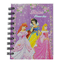 Блокнот на спіралі (A6) B290-(01/02/03/04) "Princess" із закладками