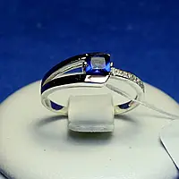 Серебряное кольцо с золотой вставкой кс 1221с з.нак