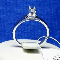 Серебряное кольцо с золотой вставкой кс 1223 з.нак