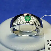 Серебряное кольцо с золотой пластиной кс 1260з нак.з