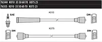 Провода зажигания Tesla T634H МОСКВИЧ 412, 2140, 2137 1.5 двиг. UZAM 412 полусиликон