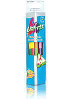 Олівці кольорові двосторонні акварельні "MARCO" Grip-Rite (12 шт./24 кольори) 9121-12CB