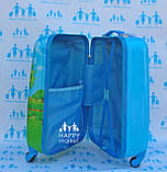 Валізи дитячі дорожні ручна поклажа якість економ Міньйон-48 см 0381-1-1, фото 4