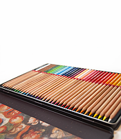 Акварельні олівці кольорові "MARCO" Renoir в металевому пеналі (36 кольорів) FineART-36TN