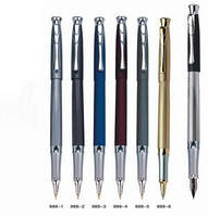 Ручка металева пір'яна BAIXIN FP-988 (мікс)