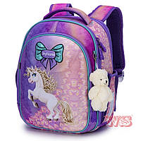 Рюкзак шкільний для дівчинки ортопедичний FullSet Winner One SkyName Панда R4-401
