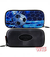 Пенал твердий для хлопчика каркасний Winner One без наповнення М'яч Р-221