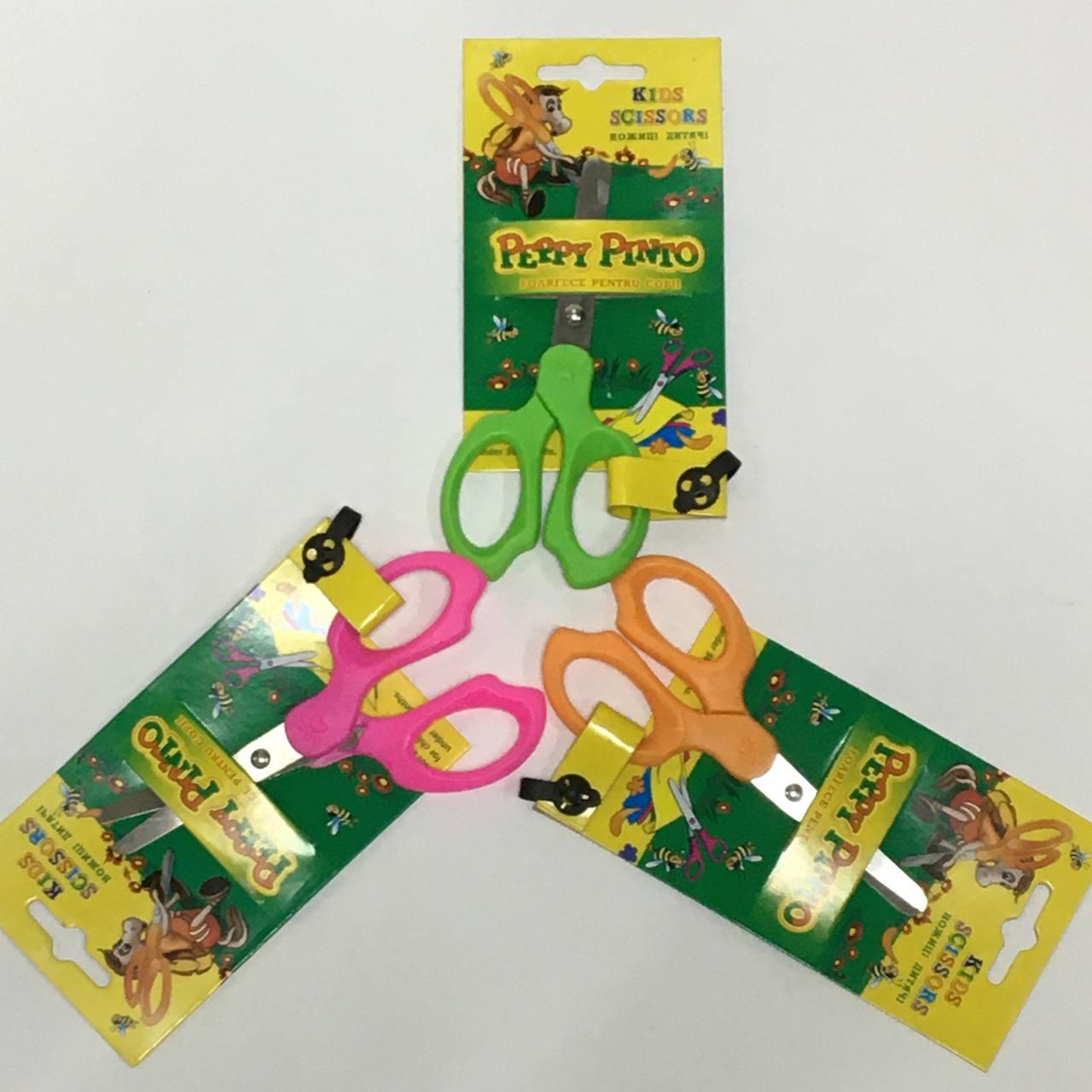 Ножиці дитячі No 1006B SF Peppy Pinto "Лапка" (13.5cm) на блістері, фото 1