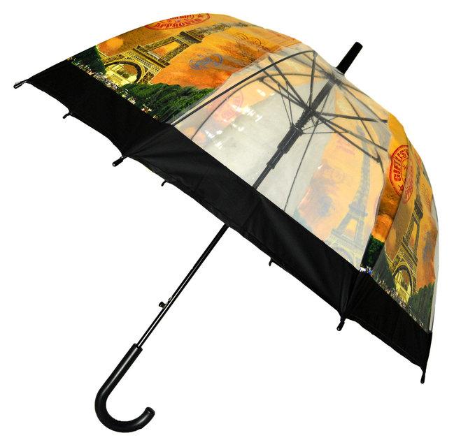 Парасолька Парасолька для підлітка: тростина напівавтомат Париж 18-3121-1, фото 1