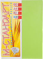 Папір A4 'М-Стандарт' ІНТЕНСИВ LG46 (Lime Green) 100 л./80 г. Лаймовий