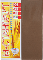Папір A4 'М-Стандарт' ТЕМНІ ТОНА 43A (Chocolate) 100 л/80 г. Шоколадний