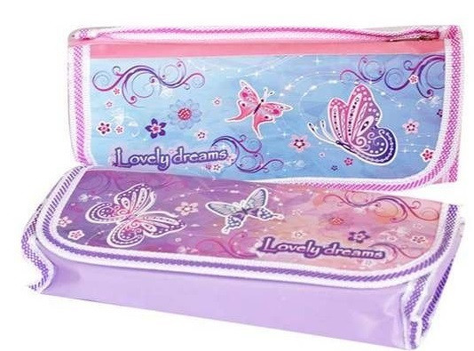 Пенал-косметичка Kidis 1отд. + 1 кишеня на липучці 8920 "Butterfly" 20,5*8, фото 1