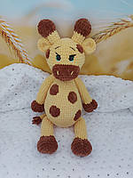 Плюшевий Жираф м'яка іграшка 47 см жирафик в'язаний гачком