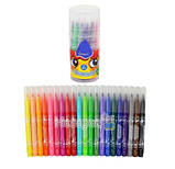 Фломастери 21 колір "Marco" 1633-21PD пензлик, у пластиковому тубусі (легко змиваються), фото 2