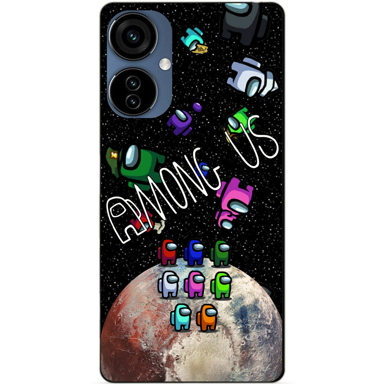 Силіконовий чохол бампер для Tecno Camon 19 Neo з малюнком Амонг Ас Among Us