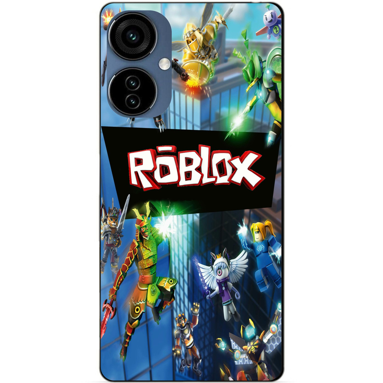 Силіконовий чохол бампер для Tecno Camon 19 Neo з картинкою Roblox Роблокс