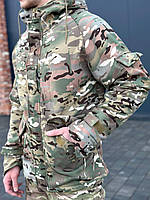 Куртка армейская SoftShell софтшел утепленная на флисе 3.0 Мультикам ( S - XXXL )