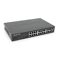SM Коммутатор Mercury S124D, 24 порта Ethernet 10/100 Мбит/сек, BOX Q6
