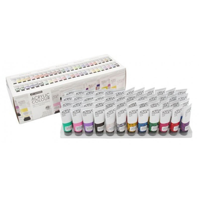 НАБОР АКРИЛОВЫХ КРАСОК ART RANGERS 48 ЦВЕТОВ ПО 22МЛ В ПЛАСТИКОВЫХ ТУБАХ, фото 1