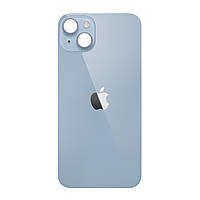 Задня кришка (скло) iPhone 14 Plus blue (big hole)