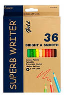 Кольорові олівці Marco Superb Writer No4100G-36CB gold 36 кольорів