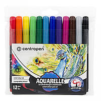 Фломастери Centropen акварельні 12 кольорів 8683