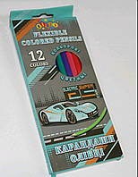 Олівці кольорові 12 кв 13468 "Kidis" Moving forward гнучкий