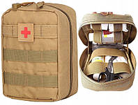 Тактическая аптечка, армейская сумка для медикаментов койот Dbay Тактична аптечка, армійська сумка для