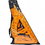 Набір лінійок 8025 пластик (2 куточки + лінійка 30 см + транспортир), фото 2