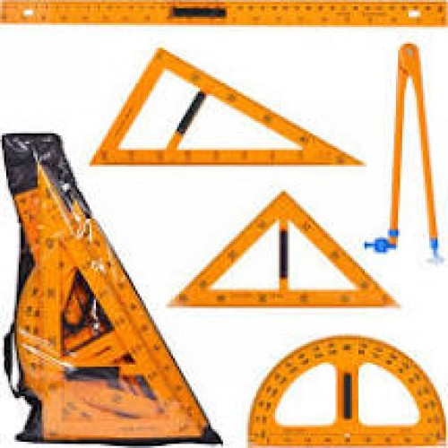 Набір креслярський No0196 для дошки 5-го прем'єр:лін 100 см + 25 см + 240 см + 24 ґудзики на присоску, фото 1