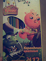 Олівці двосторонні 12 шт 24 цв No 70012-24 "Казка"