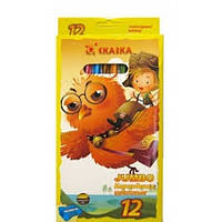 Олівці кольорові 12 кольорів JUMBO No 70012 TK "Казка"