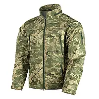 Тактическая куртка SoftShell пиксель,военная армейская теплая зимняя мужская софтшелл куртка для военных ВСУ