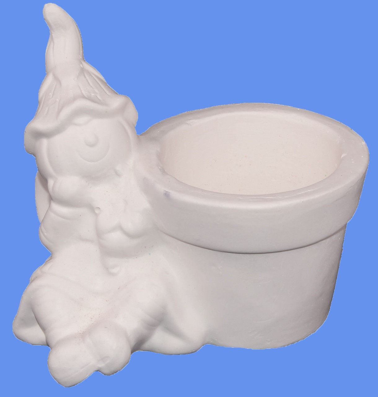 Гіпсова фігурка для розфарбовування "Гном із горщиком" ГГ-98, фото 1