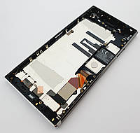 Уценка. Дисплей Sony Xperia XZ Premium G8142 серебро с разборки (сколы краски, точка засвет)