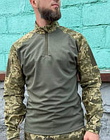 Пиксельная кофта военная Тактическая Рубашка Убакс (UBACS) с длинным рукавом пиксель ВСУ Dbay Піксельна кофта