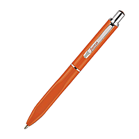 Ручка кулькова "Fun pastel" 7603 металева поворотна оранжева