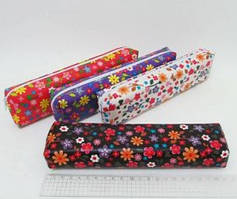 Пенал 1 відділення SFS1377 Квіти в полі 21*5*3 см із поролоном