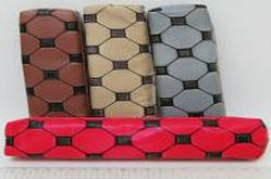 Пенал 1 відділення SFS1402 Шкіряні ромби 21*6*3 з поролоном